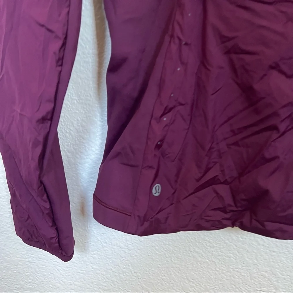 Lululemon- Run For Cold Jacket In Plum Size 4